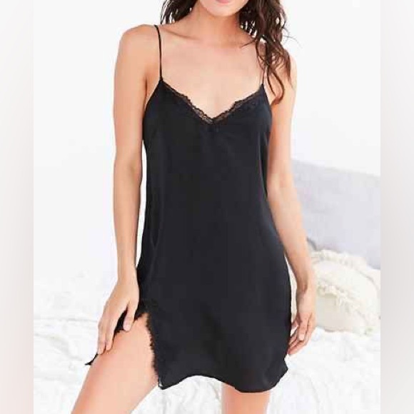 Urban Outfitters Out From Under Black Slip Dress - Picture 4 of 7